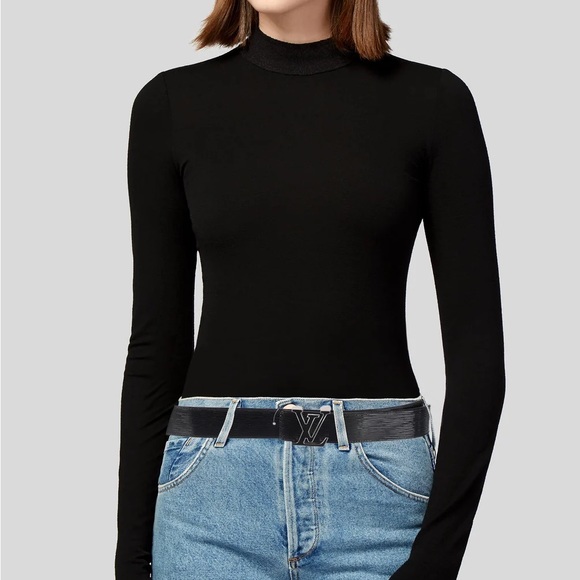 [Like New] Louis Vuitton Black Epi Electric LV Initiales Belt - Picture 2 of 7